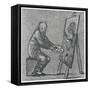 Caricature Self Portrait-Edward Burne-Jones-Framed Stretched Canvas