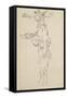 Caricature, violoniste, profil gauche-Pierre Puvis de Chavannes-Framed Stretched Canvas