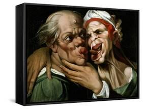 Caricature-Passarotti-Framed Stretched Canvas