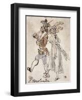 Caricature-Thomas Rowlandson-Framed Giclee Print