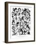 Caricatures from Punch, 1844-1882-Swain-Framed Giclee Print