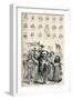 Caricatures of Members of the National Conference at Frankfort and of the Prussian Kreuz-Zeitung P-null-Framed Giclee Print