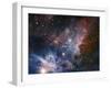 Carina Nebula Infrared from HAWK-I-ESO-Framed Art Print