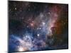 Carina Nebula Infrared from HAWK-I-ESO-Mounted Art Print