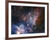 Carina Nebula Infrared from HAWK-I-ESO-Framed Art Print