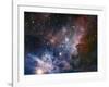 Carina Nebula Infrared from HAWK-I-ESO-Framed Art Print