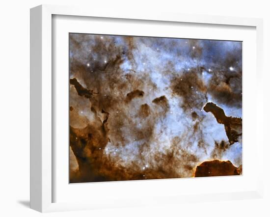 Carina Nebula Star-Forming Pillars-Stocktrek Images-Framed Photographic Print