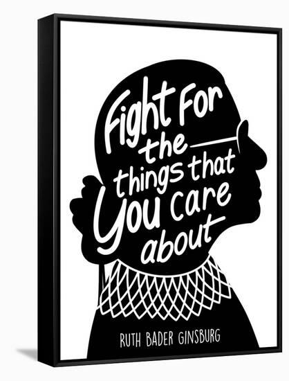 Caring Fight-Marcus Prime-Framed Stretched Canvas