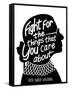 Caring Fight-Marcus Prime-Framed Stretched Canvas