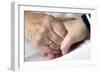 Caring for the Elderly, Conceptual Image-Crown-Framed Photographic Print