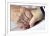 Caring for the Elderly, Conceptual Image-Crown-Framed Photographic Print