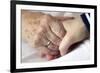 Caring for the Elderly, Conceptual Image-Crown-Framed Photographic Print