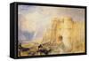 Carisbrook Castle, Isle of Wight-J. M. W. Turner-Framed Stretched Canvas