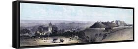 Carisbrooke Castle and Village, Isle of Wight, 19th Century-null-Framed Stretched Canvas