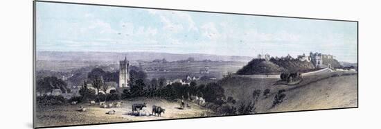 Carisbrooke Castle and Village, Isle of Wight, 19th Century-null-Mounted Giclee Print