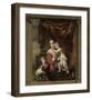 Caritas: Joanna De Geer with Her Children Cecilia Trip and Laurens Trip (B. 1662)-Ferdinand Bol-Framed Premium Giclee Print