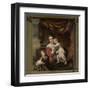 Caritas: Joanna De Geer with Her Children Cecilia Trip and Laurens Trip (B. 1662)-Ferdinand Bol-Framed Art Print