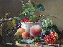 Still Life of Figs, Peaches and Rapberries-Carl Balsgaard-Laminated Giclee Print