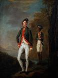 A British Officer of a Madras Sepoy Battalion Attended by a Sepoy Servant, C.1769-Carl C.A. von Imhoff-Stretched Canvas