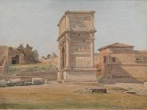 The Arch of Titus in Rome, 1839-Carl-Christian-Constantin Hansen-Giclee Print