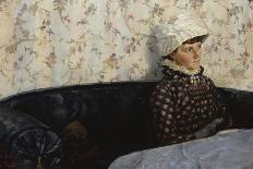 Ingeborg on the Sofa, Sando, 1882 oil on panel-Carl-Edvard Diriks-Giclee Print