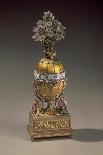 Easter Egg in the Form of a Vase Containing Flowers, 1899 (Metal & Enamel)-Carl Faberge-Stretched Canvas