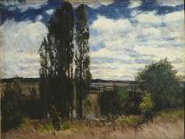 Seine, Landscape with Poplars, 1877-Carl Fredrik Hill-Stretched Canvas