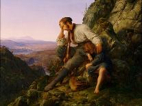 The Robber and His Child, 1832-Carl Friedrich Lessing-Giclee Print