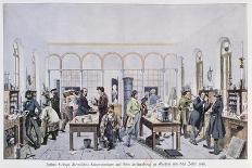 View of the Chemistry Laboratory of Baron Justus Von Liebig at Giessen-Carl Friedrich Wilhelm Trautschold-Stretched Canvas