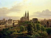 A Medieval Town in 1830, 1830-Carl Georg Adolph Hasenpflug-Stretched Canvas