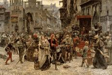 Valdemar Atterdag Holding Visby to Ransom, 1361, 1882-Carl Gustaf Hellqvist-Framed Premium Giclee Print