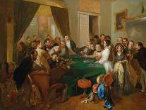 La Traviata: Scene at the Gaming Table - Carl D'unker (1828-1866). Oil on Canvas, 1866. Dimension :-Carl-Hendrik d' Unker-Framed Giclee Print