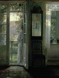 Woman Reading in an Interior-Carl Holsoe-Giclee Print