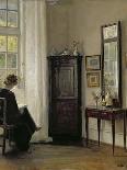 Woman Reading in an Interior-Carl Holsoe-Giclee Print