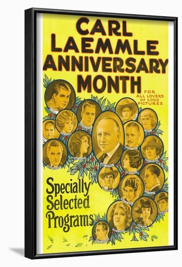 Carl Laemmle Anniversary Month-null-Framed Art Print