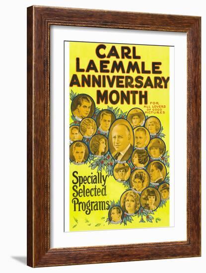 Carl Laemmle Anniversary Month-null-Framed Art Print