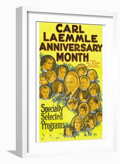 Carl Laemmle Anniversary Month-null-Framed Art Print