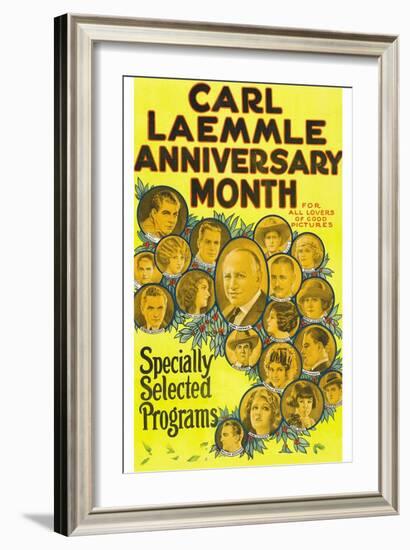 Carl Laemmle Anniversary Month-null-Framed Art Print