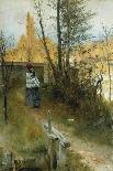 Autumn (Karin I Grez (Hostmotiv)), 1884-Carl Larsson-Giclee Print