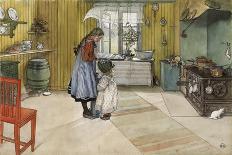 Lisbeth with a Yellow Tulip-Carl Larsson-Giclee Print