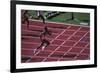 Carl Lewis in the Race-null-Framed Photographic Print