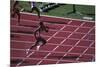 Carl Lewis in the Race-null-Mounted Photographic Print