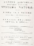 Title Page from 'Systema Naturae', 1735-Carl Linnaeus-Laminated Giclee Print