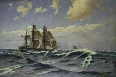 A Sailing Ship in a Heavy Swell-Carl Locher-Giclee Print