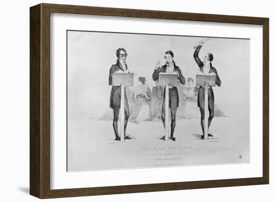 Carl Maria Von Weber (1786-1826) at Covent Garden Theatre Leading His Celebrated Opera-Sir George Hayter-Framed Giclee Print