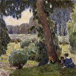 In the Park of Schoenbrunn, c.1911-Carl Moll-Framed Art Print