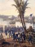 Battle of Veracruz, General Scott's Troops Attacking and Capturing City, 1847, Mexican-American War-Carl Nebel-Giclee Print