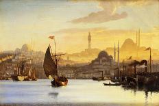 Leander's Tower with Constantinople Beyond-Carl Neumann-Giclee Print