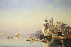 Leander's Tower with Constantinople Beyond-Carl Neumann-Giclee Print