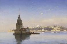 Leander's Tower with Constantinople Beyond-Carl Neumann-Stretched Canvas